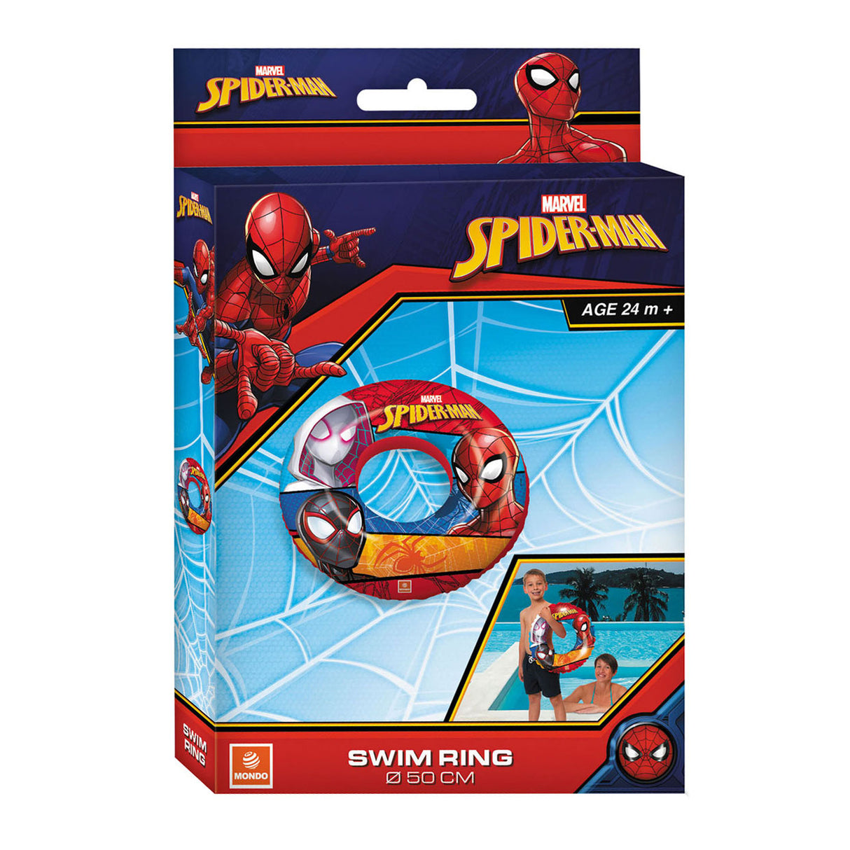 Spiderman à anneau de natation Mondo