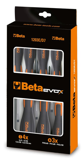 Beta Screwdriver set Tools Evox 1203rd D8p 8 Party