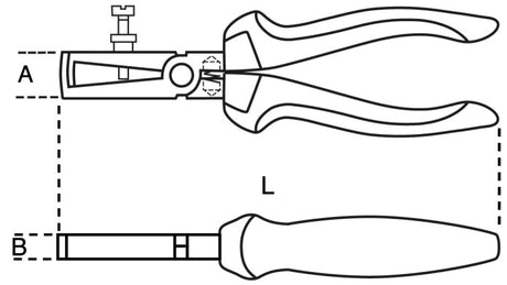 Outils Beta Wire Stripang 1142bm avec deux composants Handle