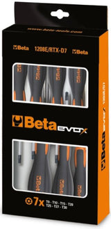 Ensemble Beta 7 pièces de tournevis pour les vis avec profil Torx® résistant à la stimulation<br>