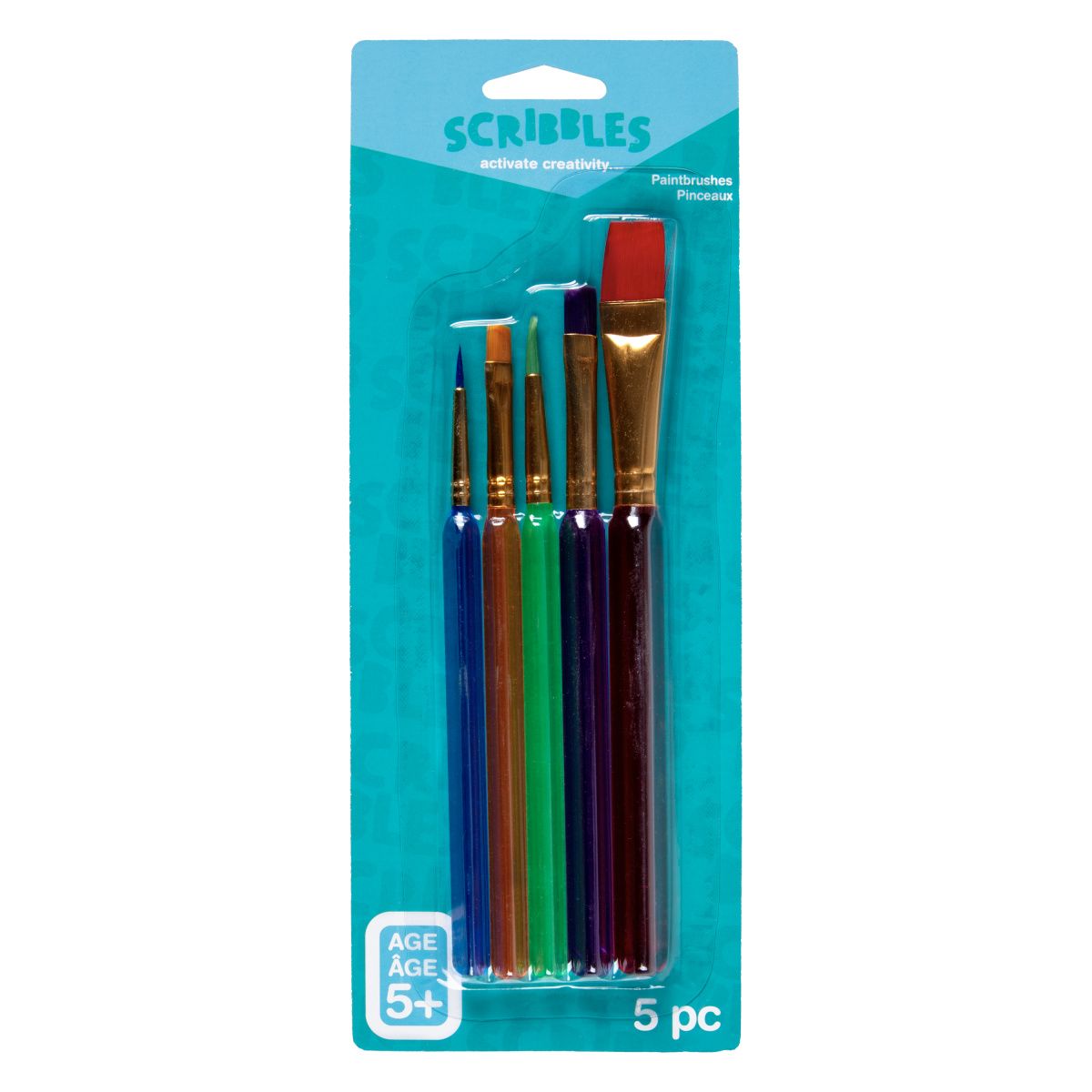 Scribbles • Pinceaux en tissu multi-tailles 5pcs