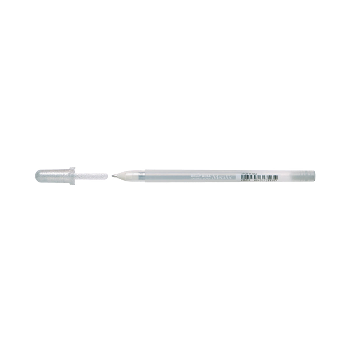 Sakura • stylo gel gelly roll argent brillant métallisé