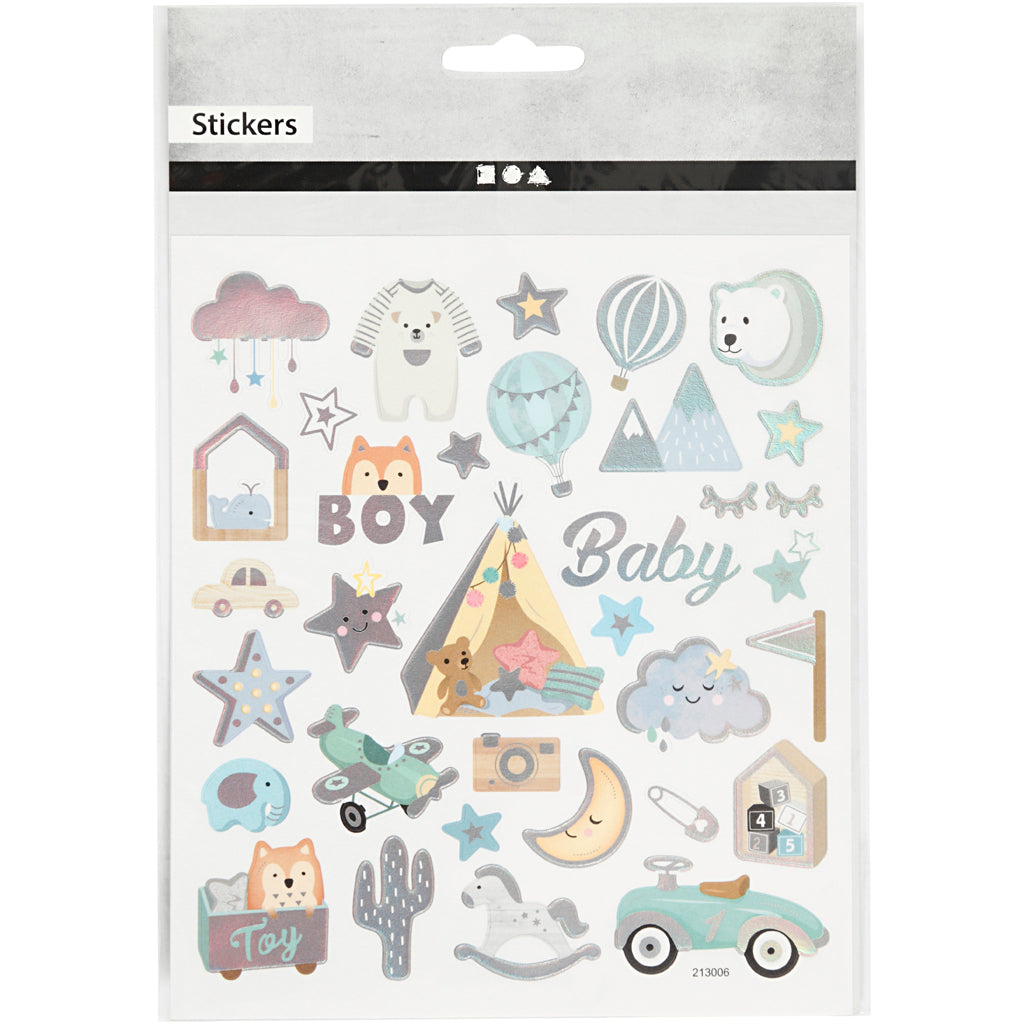 Crétiv Company Stickers Baby Boy, 1 feuille