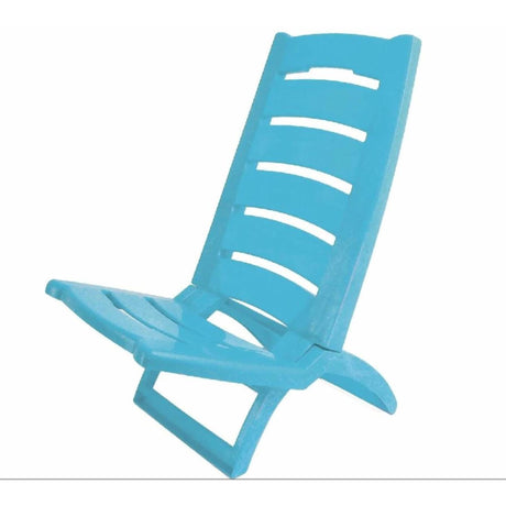Adriatic chaise de plage plastique pliante 80x38cm bleu