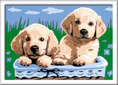 Ravensburger Creart Painting au numéro - Chiots mignons