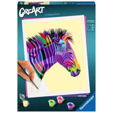 Peinture créative Ravensburger par numéro - zèbre