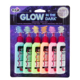 Tulipe • Peinture textile 3D 37ml qui brille dans le noir 6pcs.