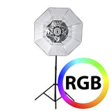 Lampe LED RGB Falcon Eyes RX-782 avec softbox pliable 100 cm