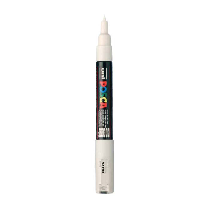 Marqueur Uni-posca posca, taille pc-1m, largeur de trait 0,7 mm, extra-fin, blanc, 1 pièce