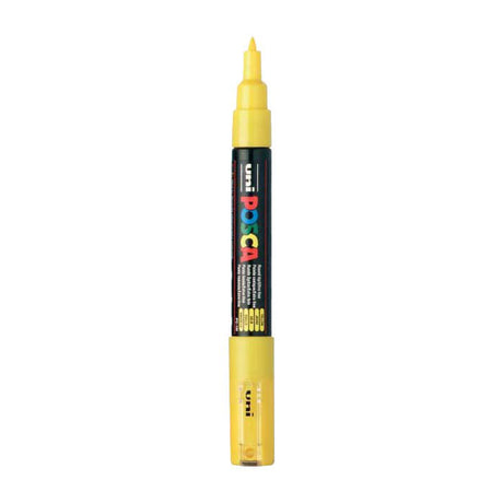 Marqueur Uni-posca posca, taille pc-1m, largeur de trait 0,7 mm, extra-fin, jaune, 1 pièce