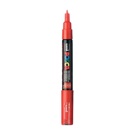 Marqueur Uni-posca posca, taille pc-1m, largeur de trait 0,7 mm, extra-fin, rouge, 1 pièce