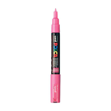 Marqueur Uni-posca posca, taille pc-1m, largeur de trait 0,7 mm, extra-fin, rose, 1 pièce