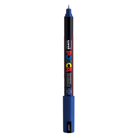 Marqueur Uni-posca posca, taille pc-1mr, largeur de trait 0,7 mm, extra-fin, bleu, 1 pièce