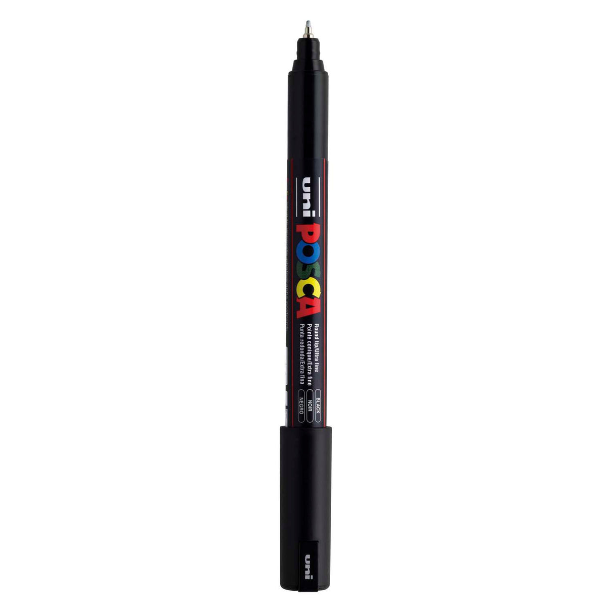 Marqueur Uni-posca posca, taille pc-1mr, largeur de trait 0,7 mm, extra-fin, noir, 1 pièce