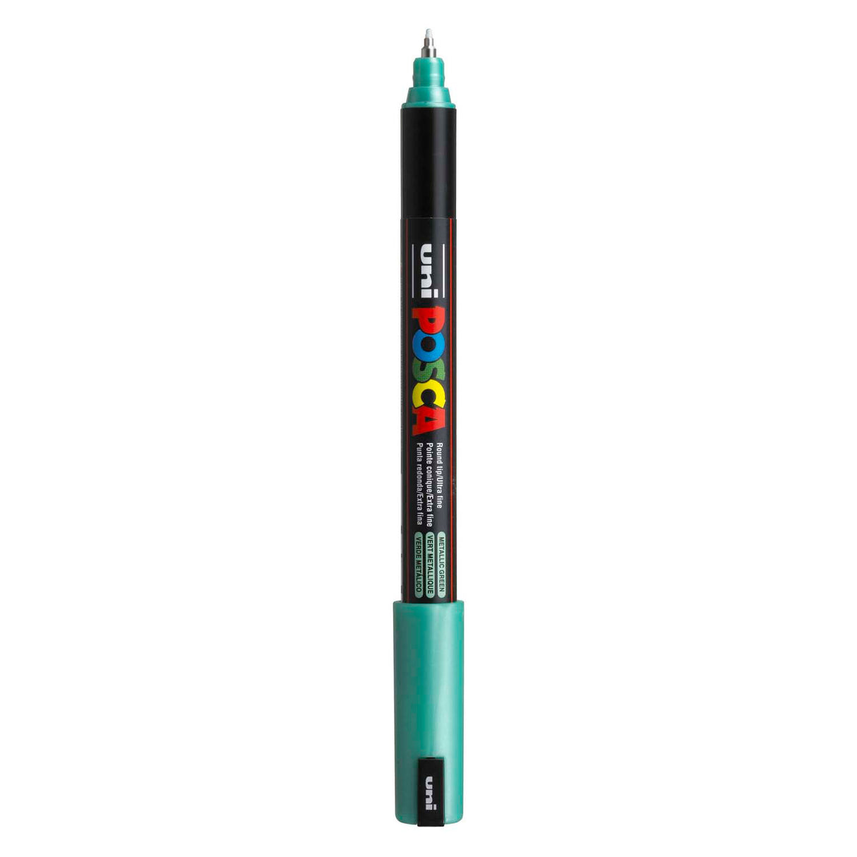 Marqueur Uni-posca posca, taille pc-1mr, largeur de trait 0,7 mm, extra-fin, vert métallisé, 1 pièce