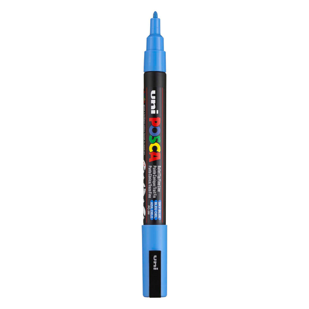 Marqueur Uni-posca posca, taille pc-3m, largeur de trait 0,9-1,3 mm, fin, bleu ciel, 1 pièce