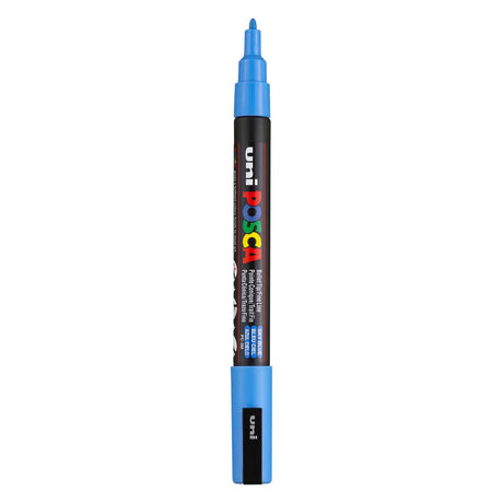 Marqueur Uni-posca posca, taille pc-3m, largeur de trait 0,9-1,3 mm, fin, bleu ciel, 1 pièce