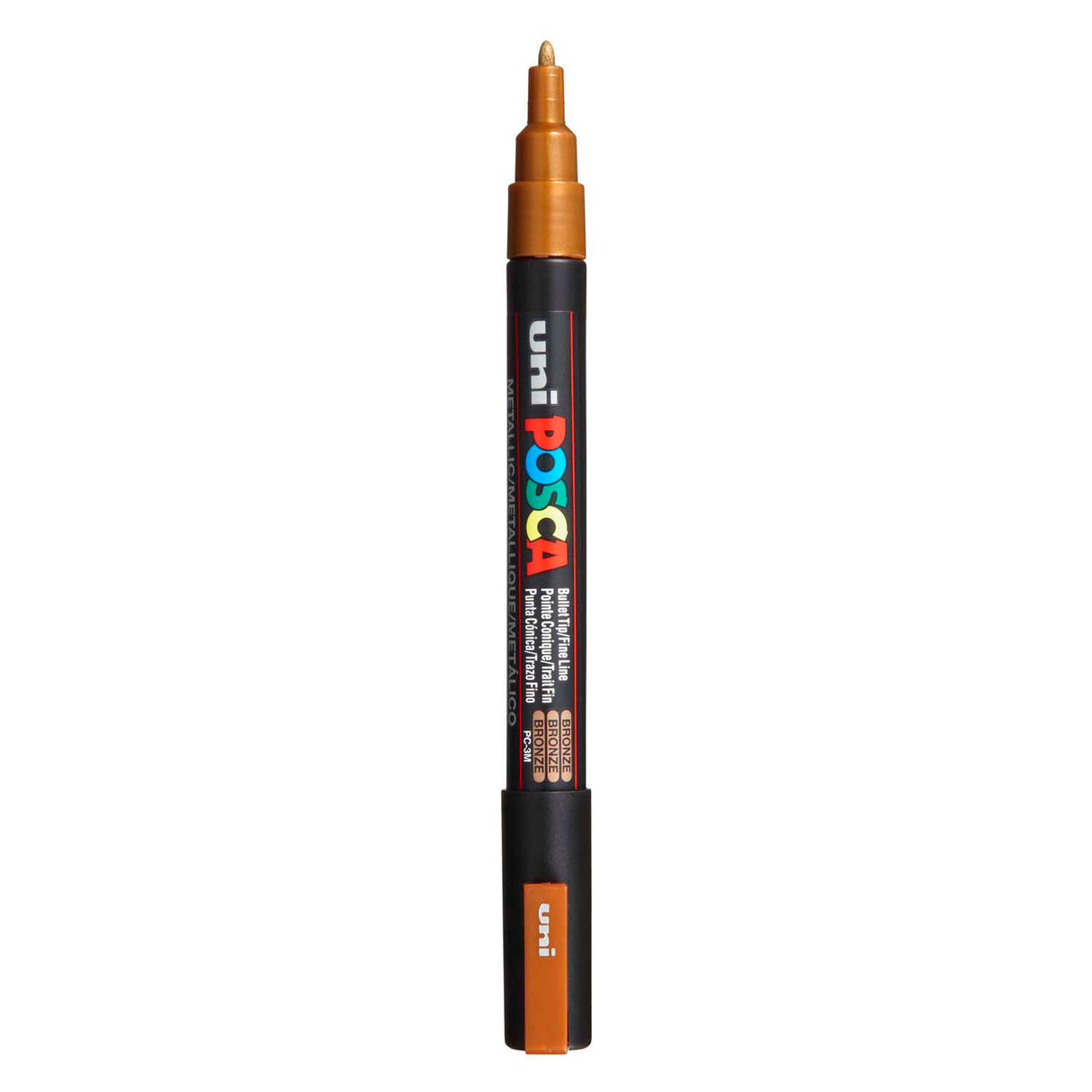 Marqueur Uni-posca posca, taille pc-3m, largeur de trait 0,9-1,3 mm, fin, bronze, 1 pièce