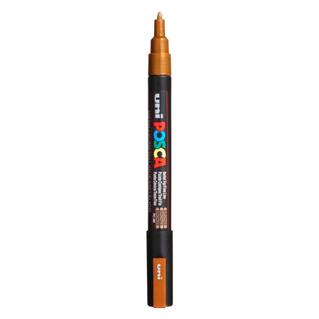 Marqueur Uni-posca posca, taille pc-3m, largeur de trait 0,9-1,3 mm, fin, bronze, 1 pièce