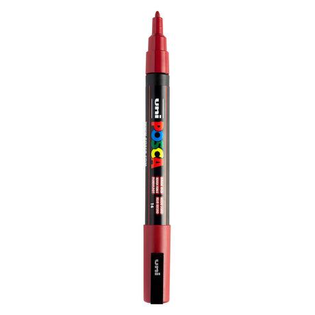 Feutre peinture Uni posca pc3m rouge foncé - pointe ronde jusqu'à 1,3 mm