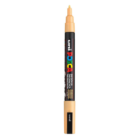 Marqueur Uni-posca posca, taille pc-3m, largeur de trait 0,9-1,3 mm, fin, orange pâle, 1 pièce