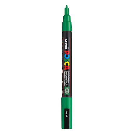 Marqueur Uni-posca posca, taille pc-3m, largeur de trait 0,9-1,3 mm, fin, vert, 1 pièce