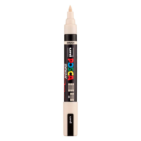 Uni posca brushmarker pc5br beige - brushpunt 1-4 mm