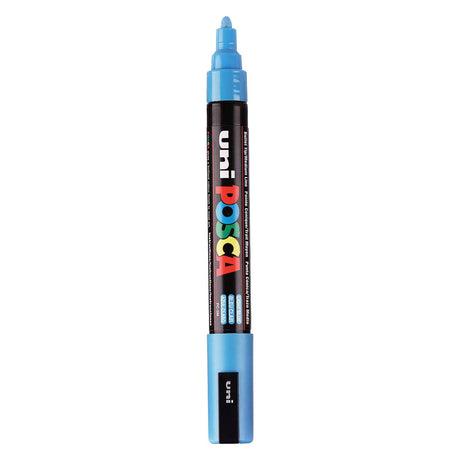 Feutre peinture Uni posca pc5m bleu clair - pointe conique 2,5 mm