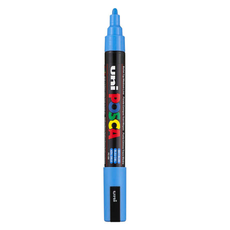 Marqueur Uni-posca posca, taille pc-5m, largeur de trait 2,5 mm, moyen, bleu ciel, 1 pièce