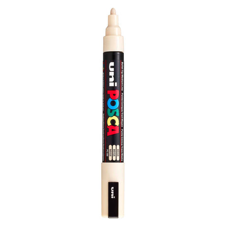 Marqueur Uni-posca posca, taille pc-5m, largeur de trait 2,5 mm, moyen, beige, 1 pièce