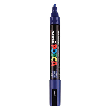 Marqueur Uni-posca posca, taille pc-5m, largeur de trait 2,5 mm, moyen, bleu, 1 pièce