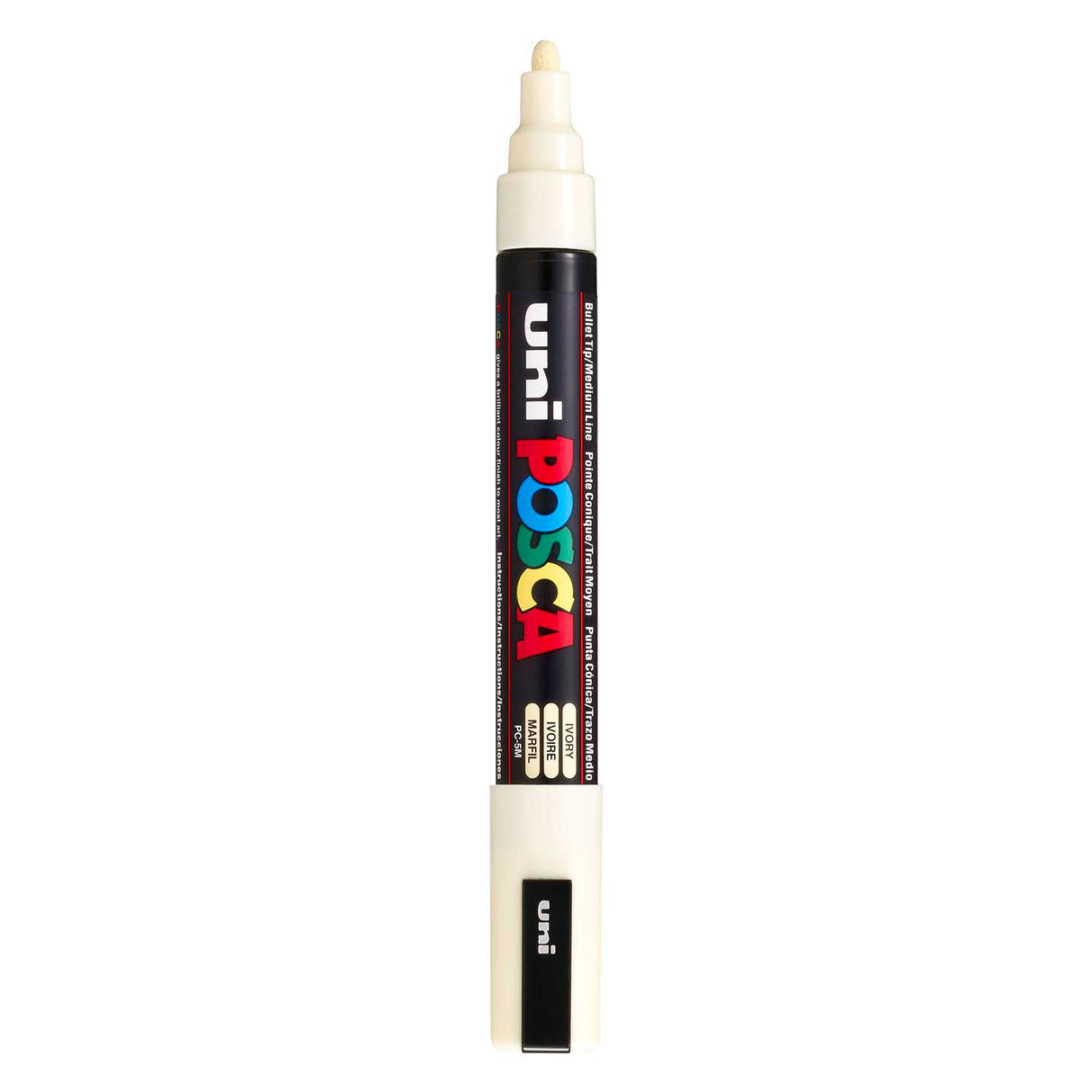 Marqueur Uni-posca posca, taille pc-5m, largeur de trait 2,5 mm, moyen, ivoire, 1 pièce