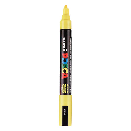 Marqueur Uni-posca posca, taille pc-5m, largeur de trait 2,5 mm, moyen, jaune, 1 pièce