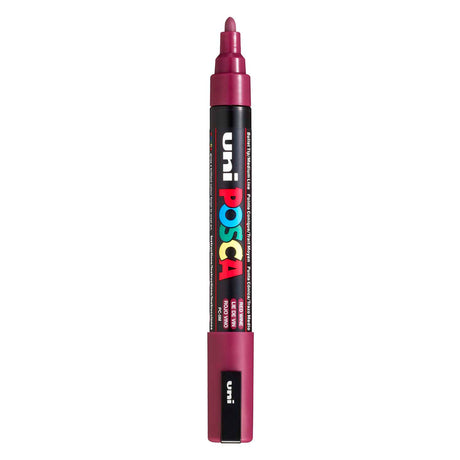 Marqueur Uni-posca posca, taille pc-5m, largeur de trait 2,5 mm, moyen, vin rouge, 1 pièce