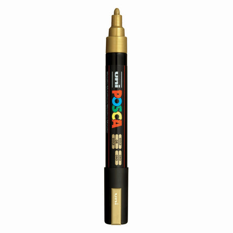 Marqueur Uni-posca posca, taille pc-5m, largeur de trait 2,5 mm, moyen, or, 1 pièce