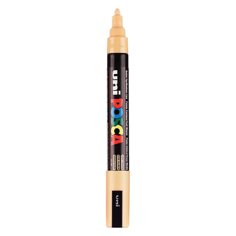 Marqueur Uni-posca posca, taille pc-5m, largeur de trait 2,5 mm, moyen, orange pâle, 1 pièce