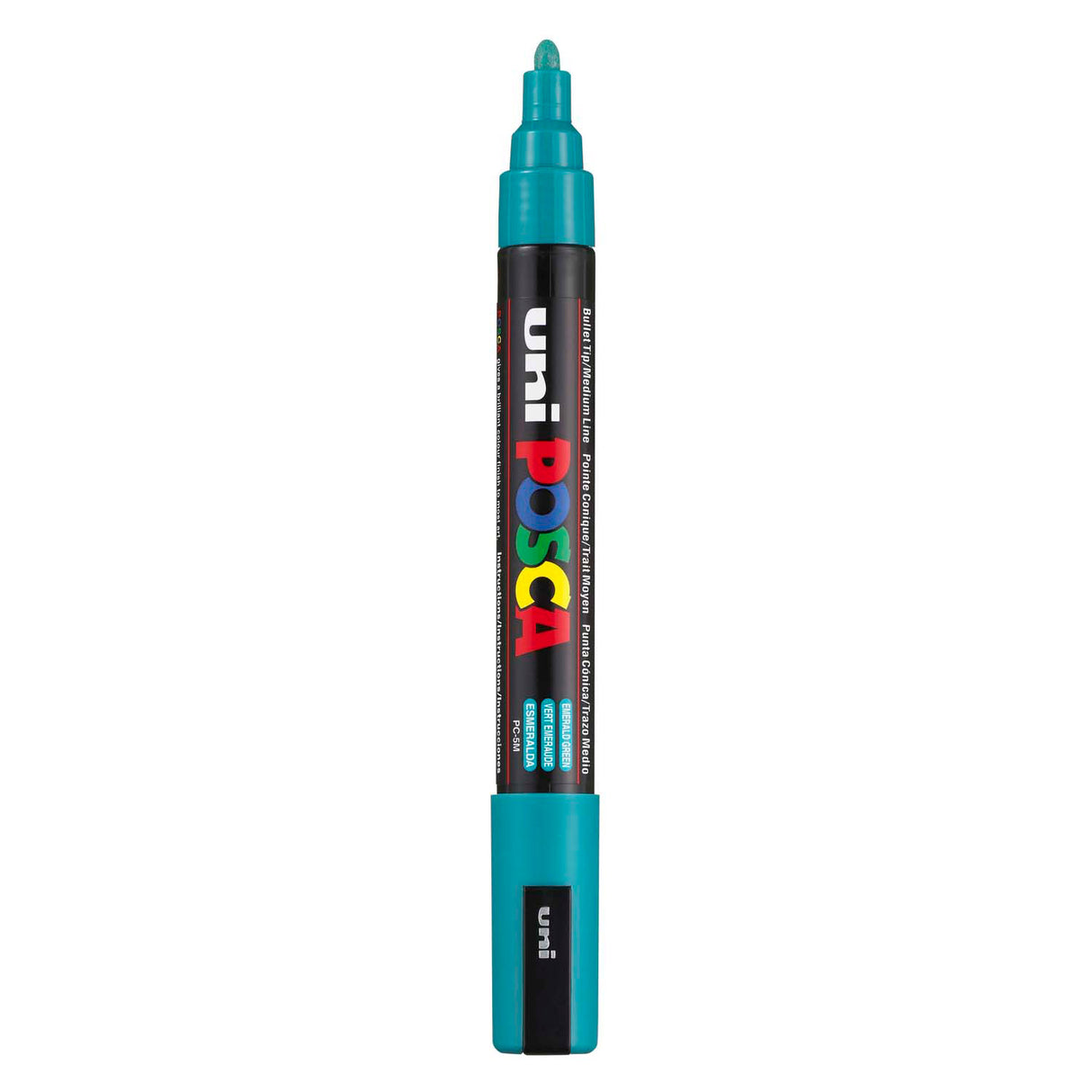 Marqueur Uni-posca posca, taille pc-5m, largeur de trait 2,5 mm, moyen, vert émeraude, 1 pièce