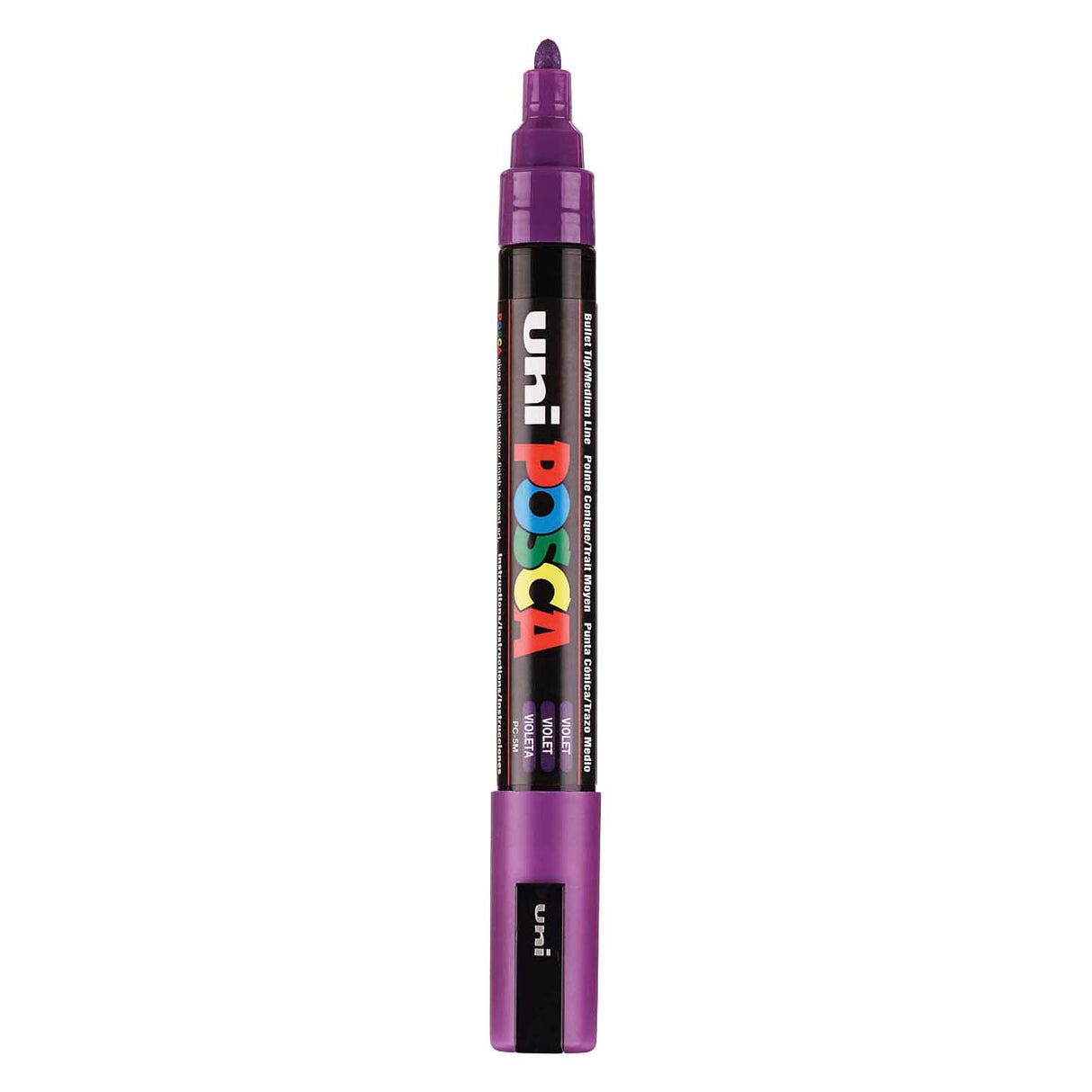 Marqueur Uni-posca posca, taille pc-5m, largeur de trait 2,5 mm, moyen, violet, 1 pièce