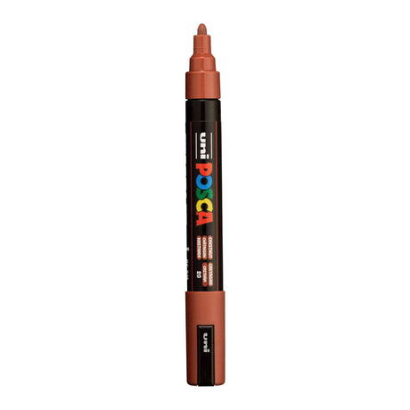 Marqueur peinture Uni posca 5m rond marron
