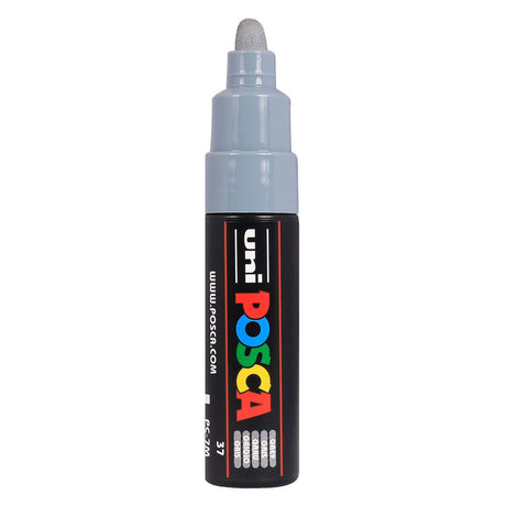 Uni posca verfmarker 7m grijs - conische punt 4,5mm
