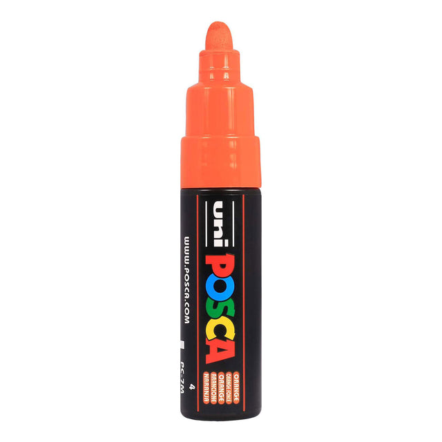 Marqueur peinture Uni posca 7m orange foncé - pointe conique 4,5mm