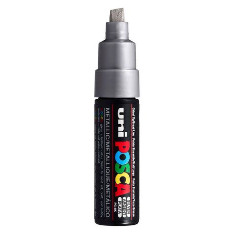 Marqueur Uni-posca posca, taille PC-8k, largeur de trait 8 mm, large, argent, 1 pièce