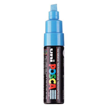 Marqueur Uni-posca posca, taille PC-8k, largeur de trait 8 mm, large, bleu clair, 1 pièce