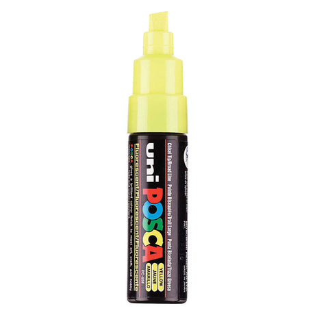 Marqueur Uni-posca posca, taille PC-8k, largeur de trait 8 mm, large, jaune, 1 pièce