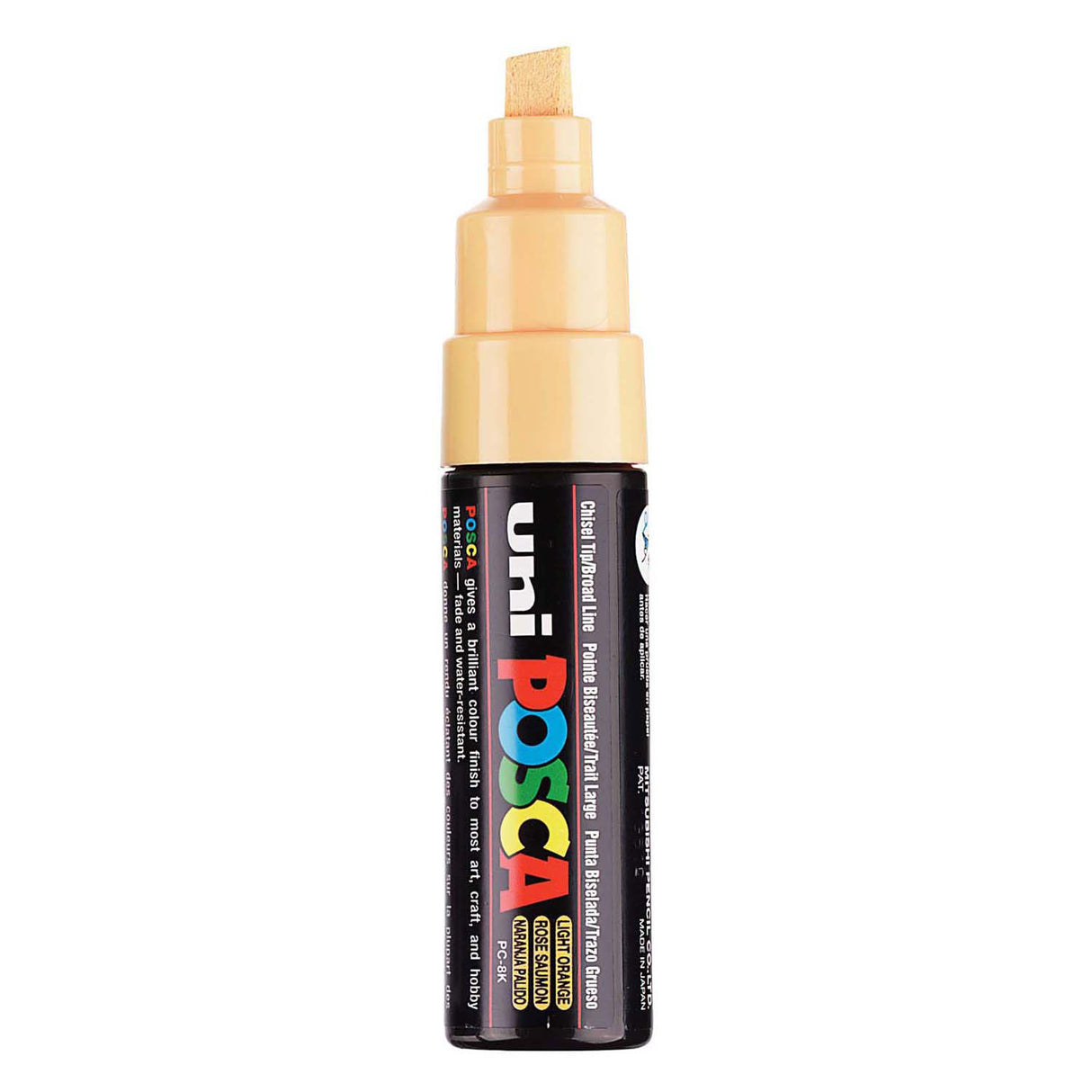 Marqueur Uni-posca posca, taille PC-8k, largeur de trait 8 mm, large, orange pâle, 1 pièce