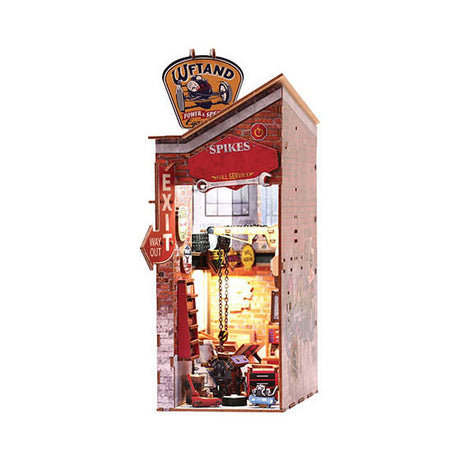 Kit de modèle de coin de livre de garage de scène 3d de Graine creative graine