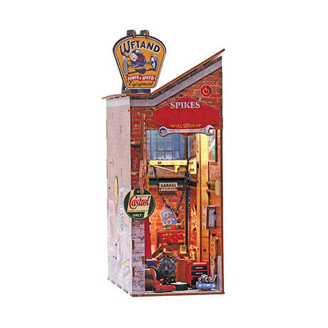 Kit de modèle de coin de livre de garage de scène 3d de Graine creative graine