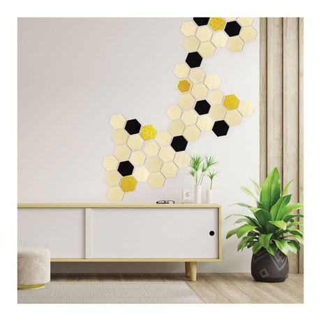 Formes hexagonales en bois graine créatives Graine - 6 pcs.