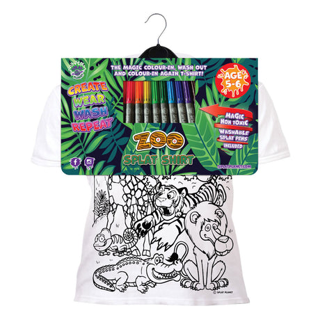 Splat Planet t-shirt couleur set zoo 3 - 4 ans