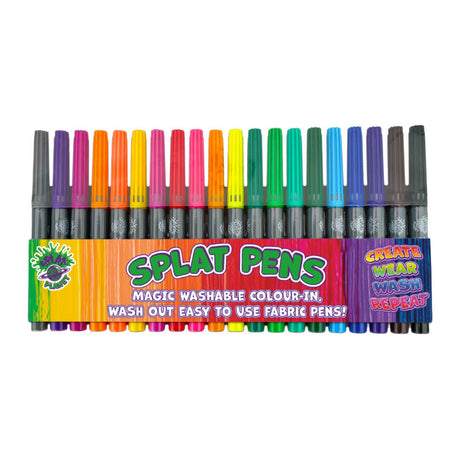 Set de marqueurs textiles lavables Splat Planet - 20 couleurs